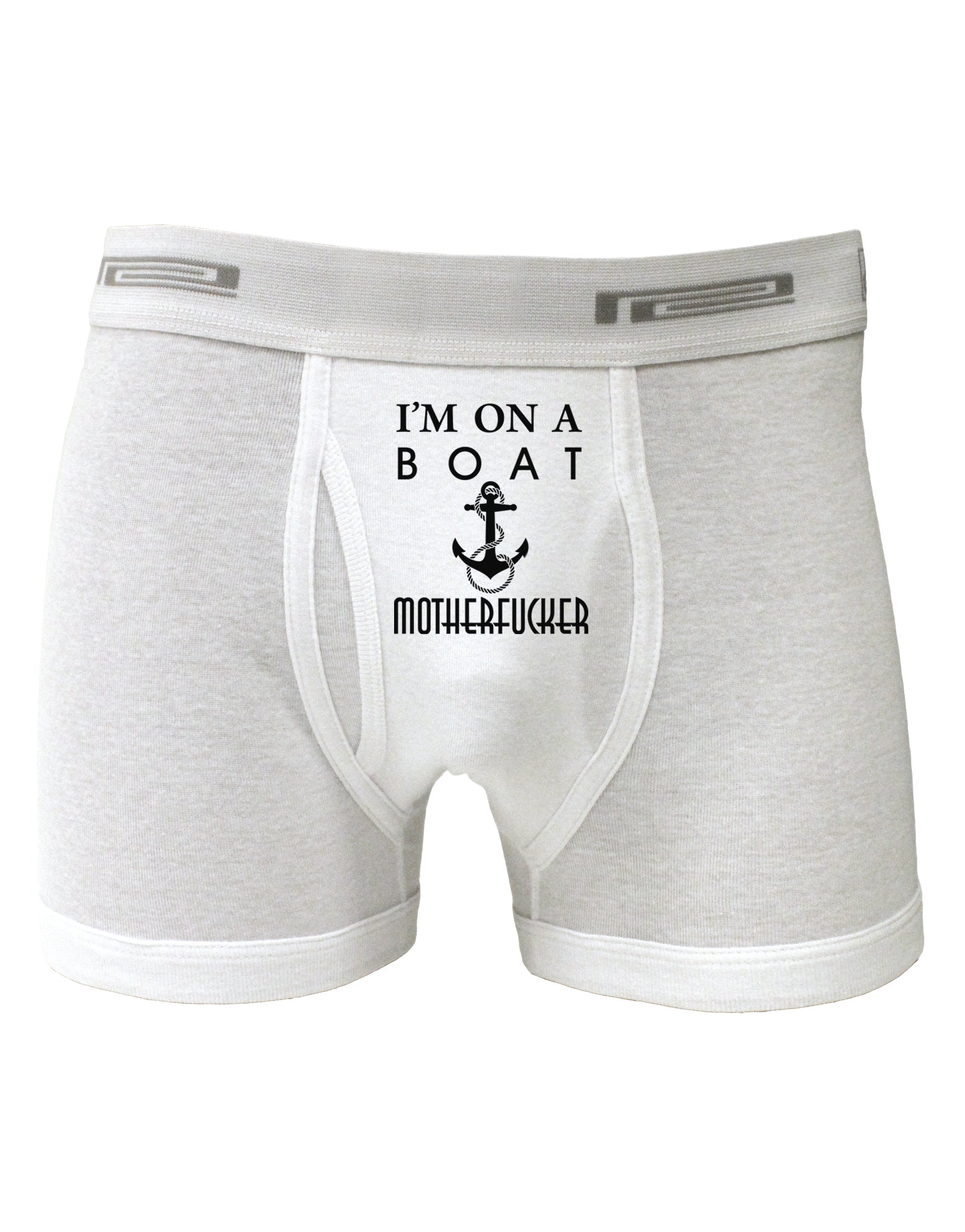 I'm on a Boat Motherfucker Boxer Briefs-Boxer Briefs-TooLoud-White-Small-Davson Sales