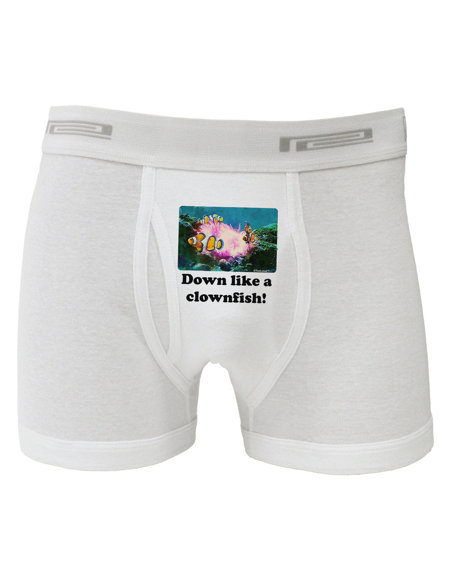 Down Like A Clownfish Boxer Briefs-Boxer Briefs-TooLoud-White-Small-Davson Sales