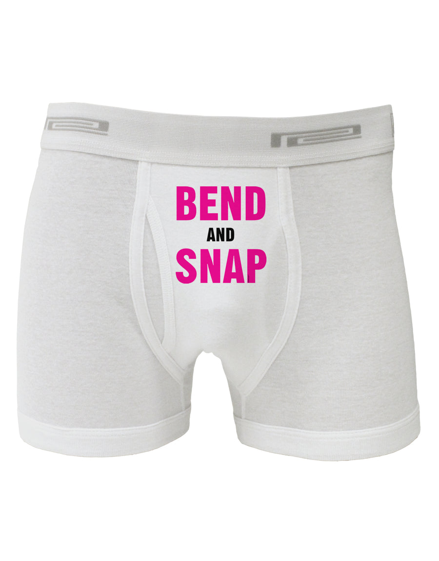 Bend and Snap Pink Text Boxer Briefs-Boxer Briefs-TooLoud-White-Small-Davson Sales