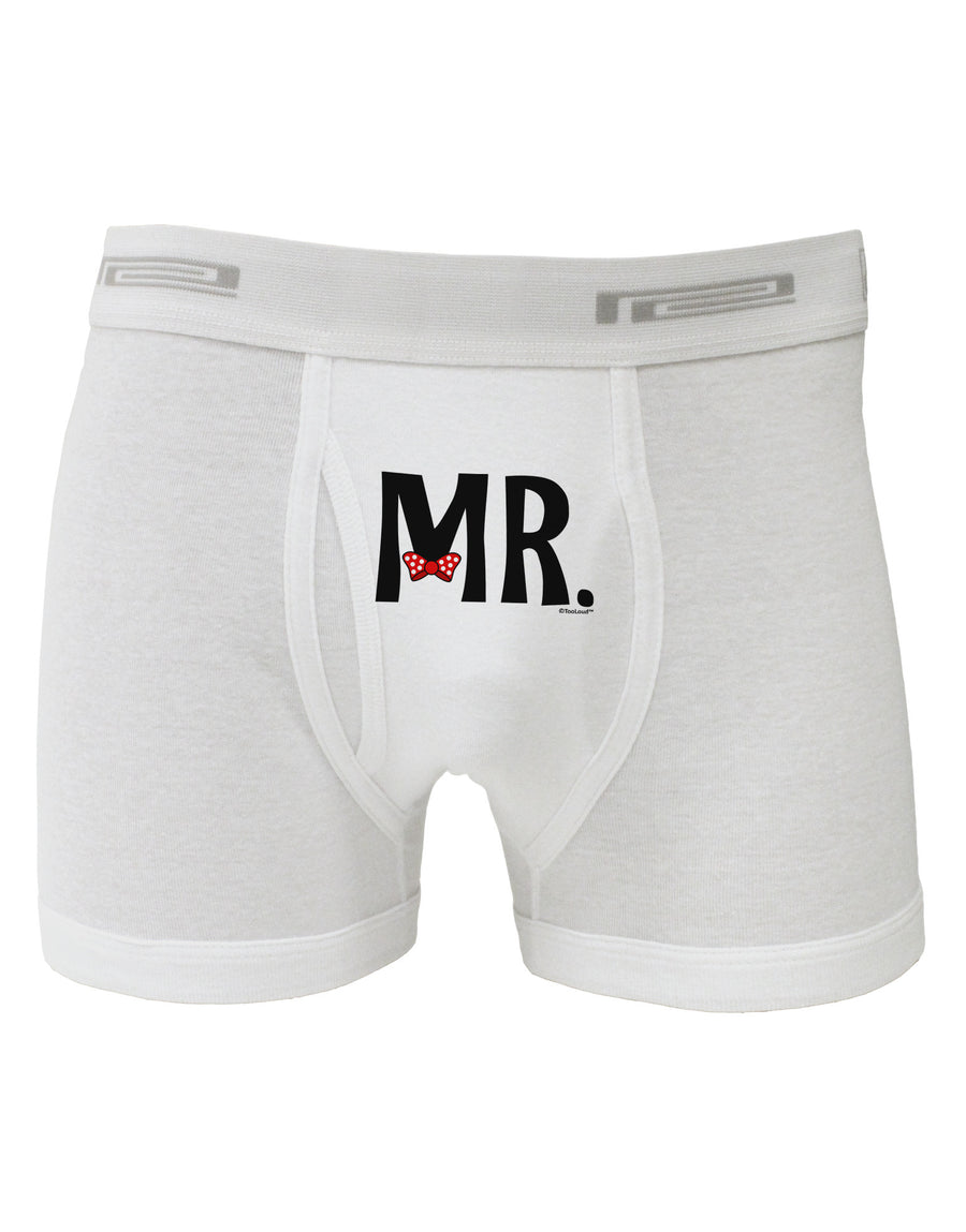 Matching Mr and Mrs Design - Mr Bow Tie Boxer Briefs by TooLoud-Boxer Briefs-TooLoud-White-Small-Davson Sales