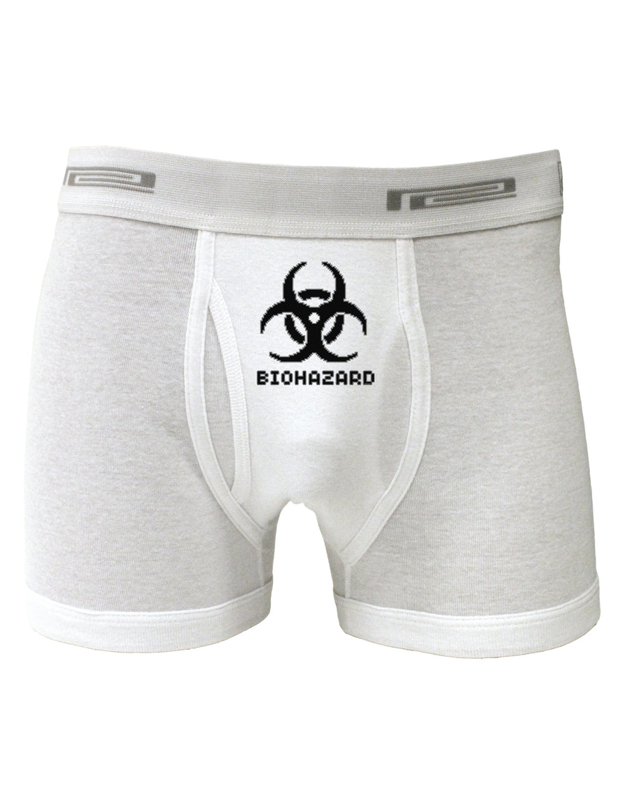 Biohazard Symbol Pixels - Apocalypse Boxer Briefs-Boxer Briefs-TooLoud-White-Small-Davson Sales