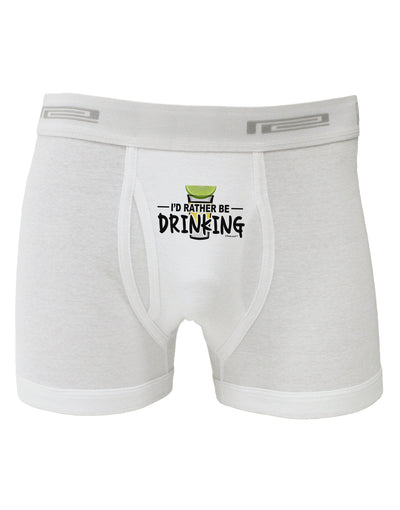 I'd Rather Be Drinking Boxer Briefs-Boxer Briefs-TooLoud-White-Small-Davson Sales