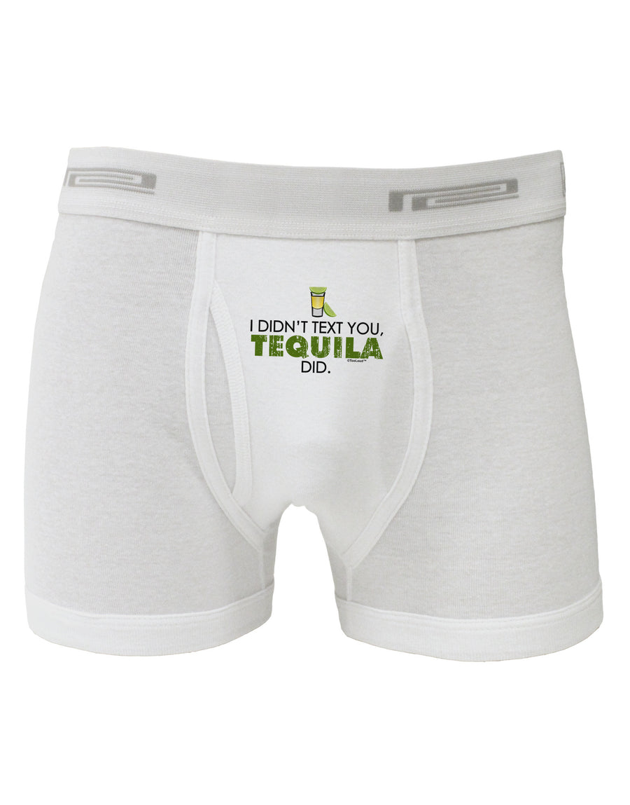 I Didn't Text You - Tequila Boxer Briefs-Boxer Briefs-TooLoud-White-Small-Davson Sales