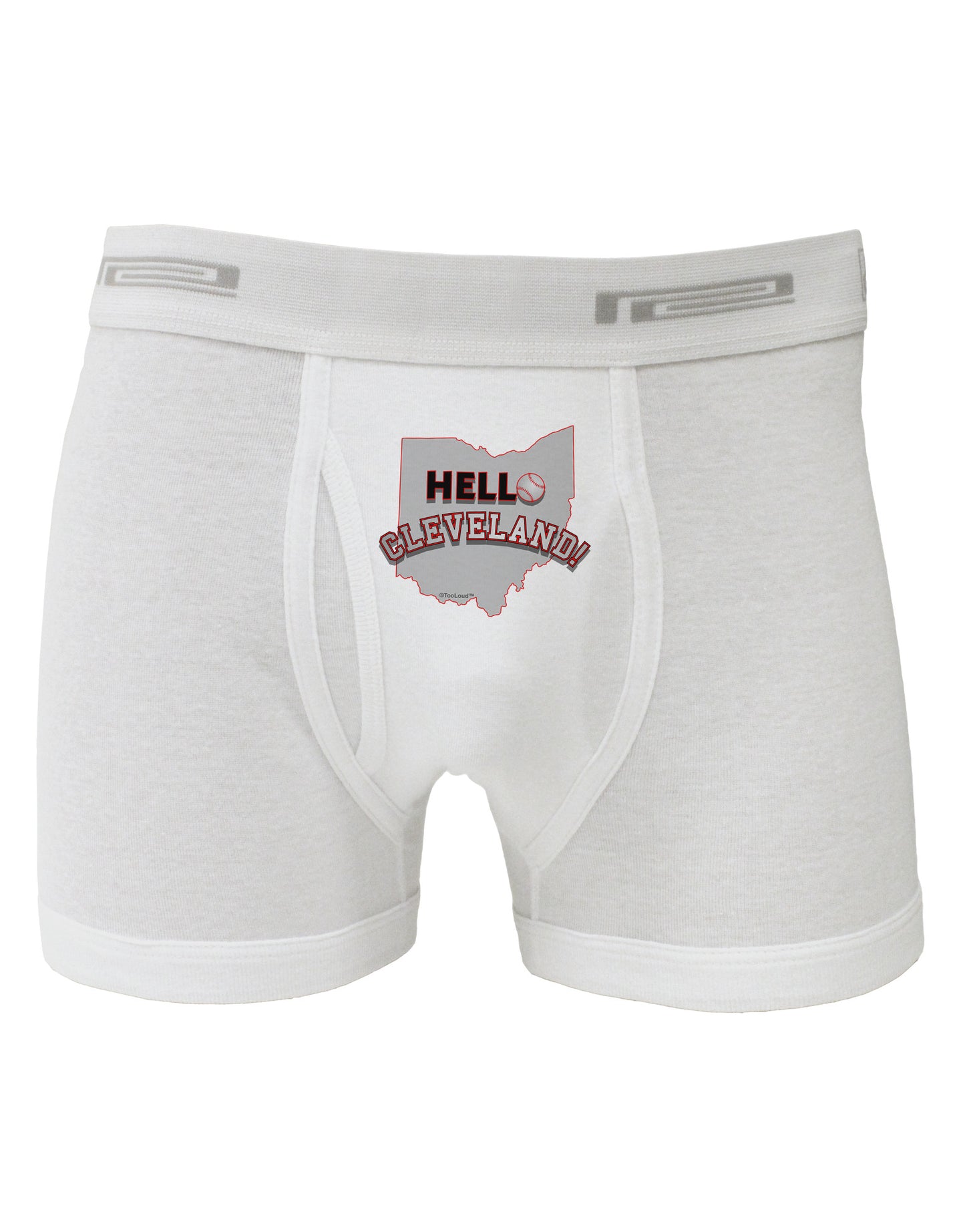 Hello Cleveland Boxer Briefs-Boxer Briefs-TooLoud-White-Small-Davson Sales
