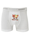 Cute Taco Fox Text Boxer Briefs-Boxer Briefs-TooLoud-White-Small-Davson Sales