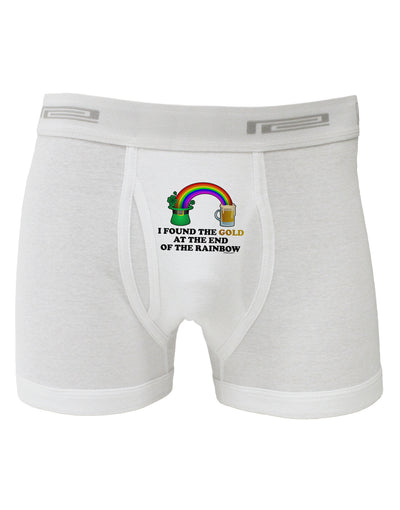 End Of The Rainbow Text Boxer Briefs-Boxer Briefs-TooLoud-White-Small-Davson Sales