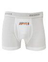 Planet Jupiter Text Only Boxer Briefs-Boxer Briefs-TooLoud-White-Small-Davson Sales