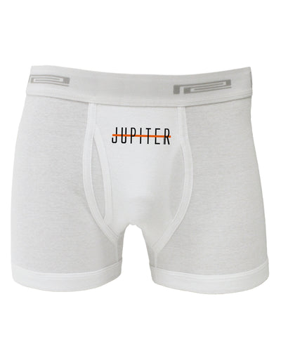 Planet Jupiter Text Only Boxer Briefs-Boxer Briefs-TooLoud-White-Small-Davson Sales