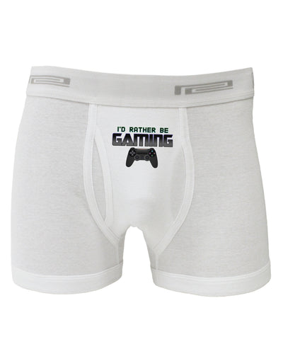 I'd Rather Be Gaming Boxer Briefs-Boxer Briefs-TooLoud-White-Small-Davson Sales