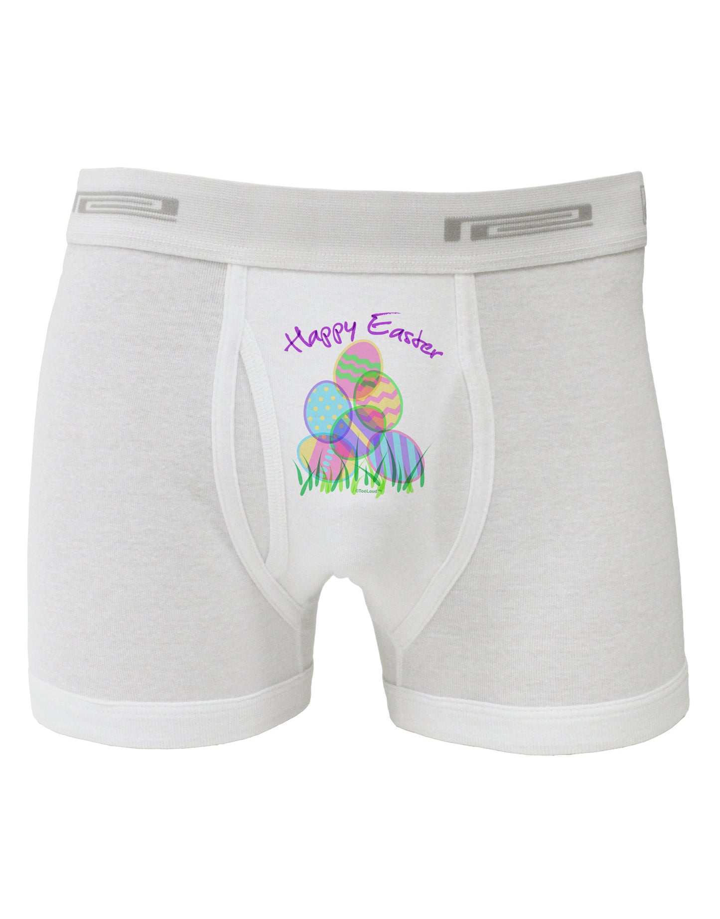 Happy Easter Gel Look Print Boxer Briefs-Boxer Briefs-TooLoud-White-Small-Davson Sales