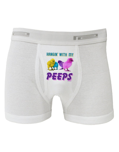 Hangin With My Peeps Boxer Briefs-Boxer Briefs-TooLoud-White-Small-Davson Sales