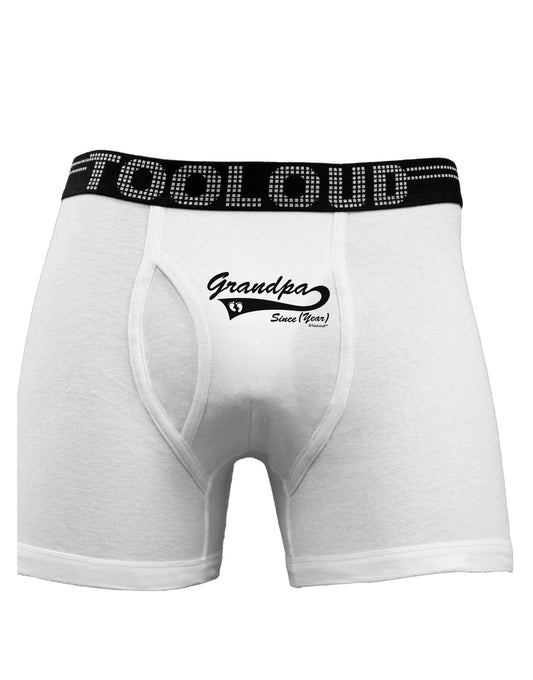 TooLoud Custom Grandpa Since YOUR YEAR Boxer Briefs-Boxer Briefs-TooLoud-White-Small-Davson Sales