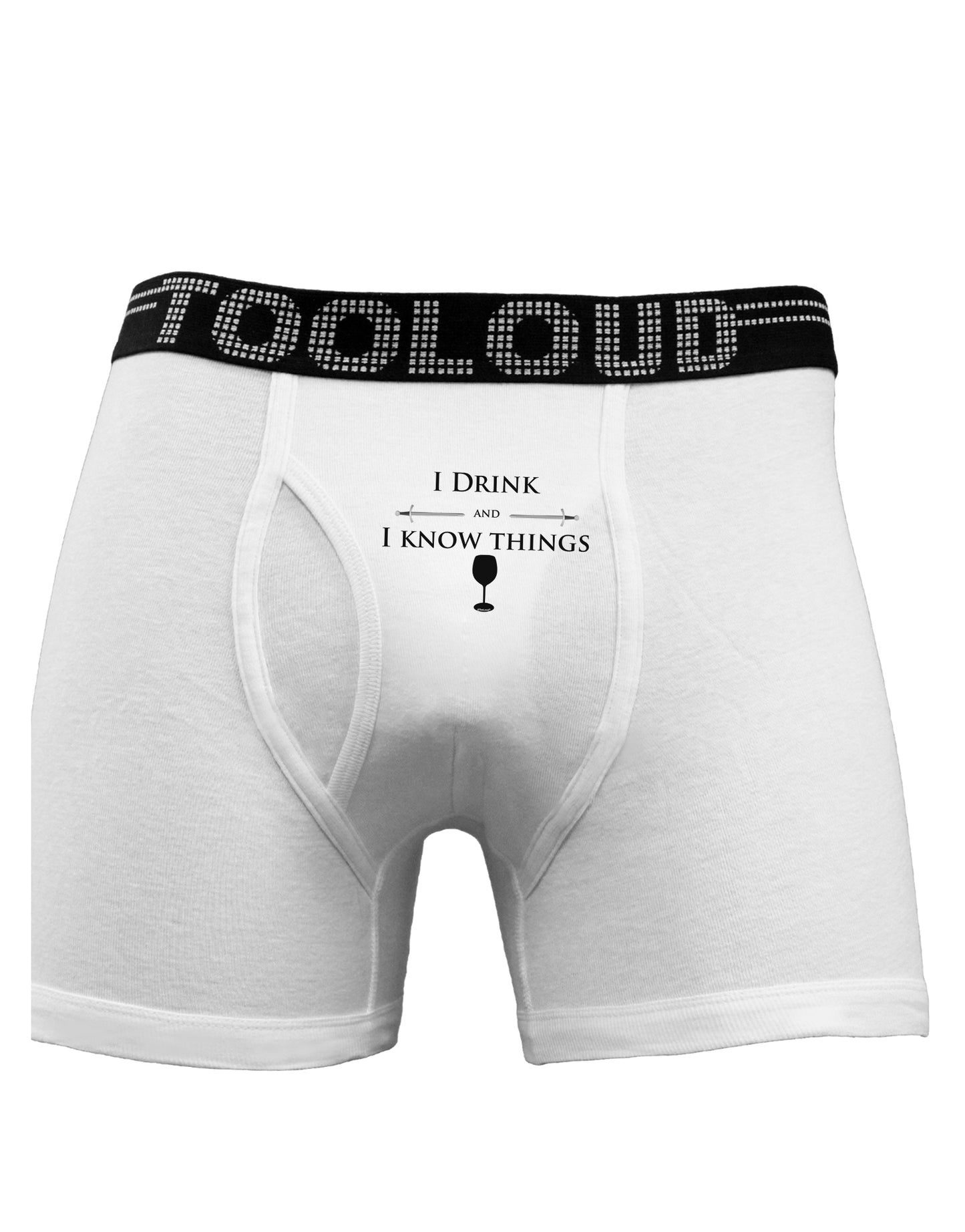 I Drink and I Know Things funny Boxer Briefs by TooLoud-Boxer Briefs-TooLoud-White-Small-Davson Sales