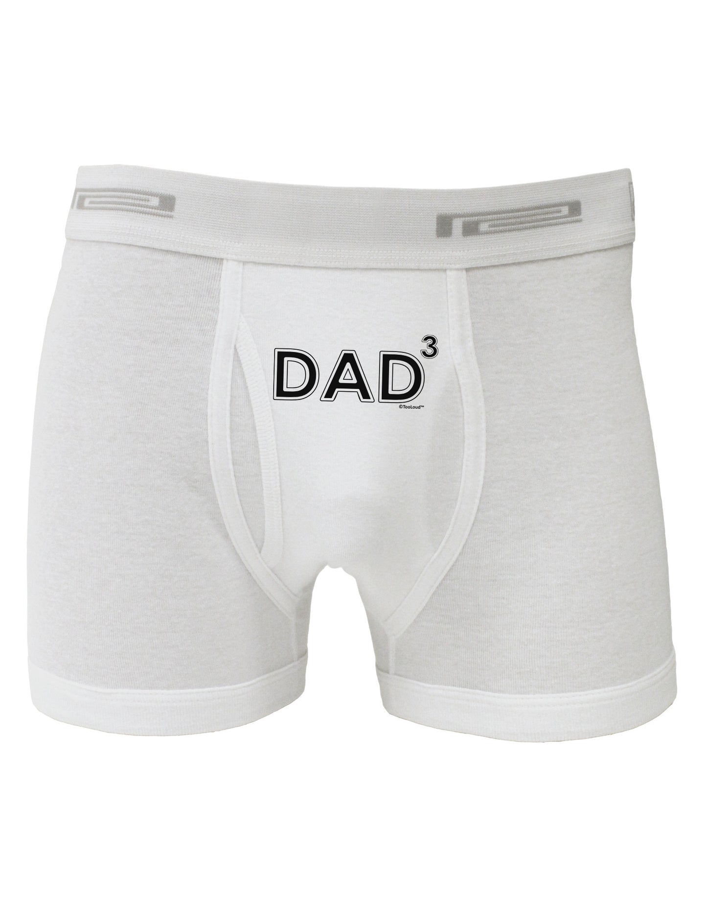 Dad Cubed - Dad of Three Boxer Briefs-Boxer Briefs-TooLoud-White-Small-Davson Sales