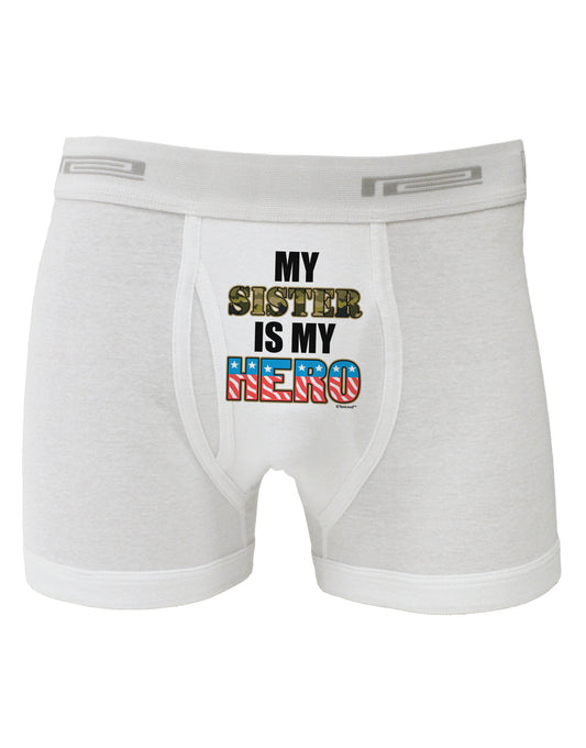 My Sister is My Hero - Armed Forces Boxer Briefs by TooLoud-Boxer Briefs-TooLoud-White-Small-Davson Sales