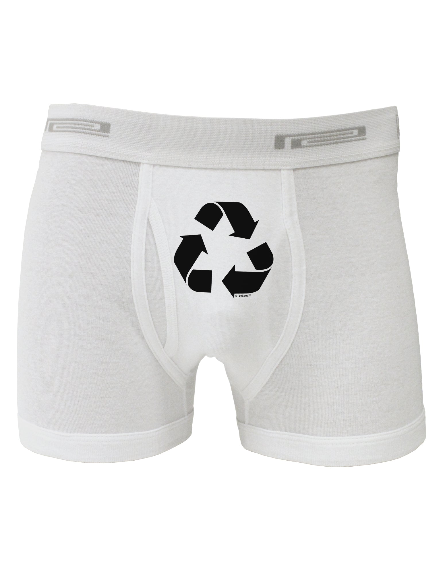 Recycle Black and White Boxer Briefs by TooLoud-Boxer Briefs-TooLoud-White-Small-Davson Sales