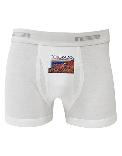 Colorado Mtn Sunset Cutout Boxer Briefs-Boxer Briefs-TooLoud-White-Small-Davson Sales