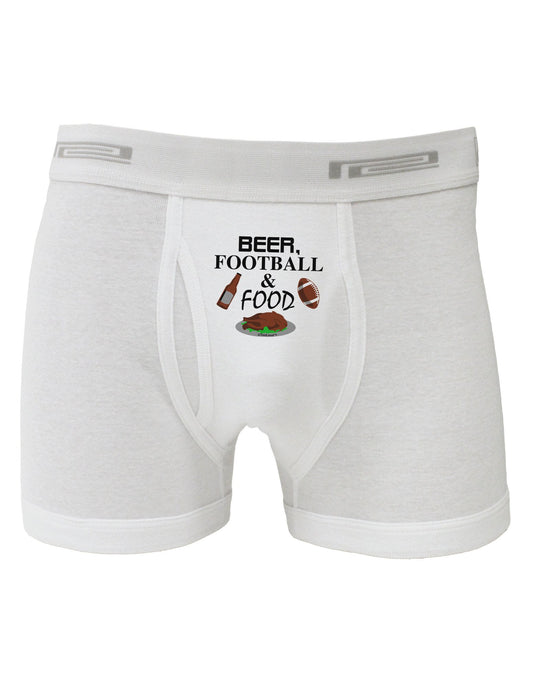 Beer Football Food Boxer Briefs-Boxer Briefs-TooLoud-White-XXX-Large-Davson Sales