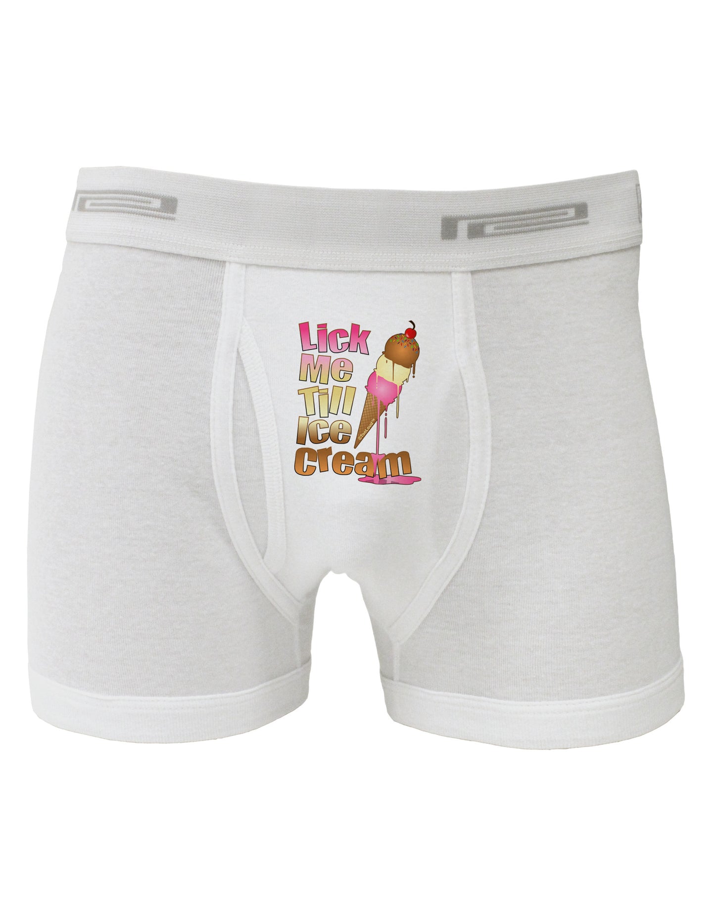 Lick Me Till Ice Cream Boxer Briefs-Boxer Briefs-TooLoud-White-Small-Davson Sales
