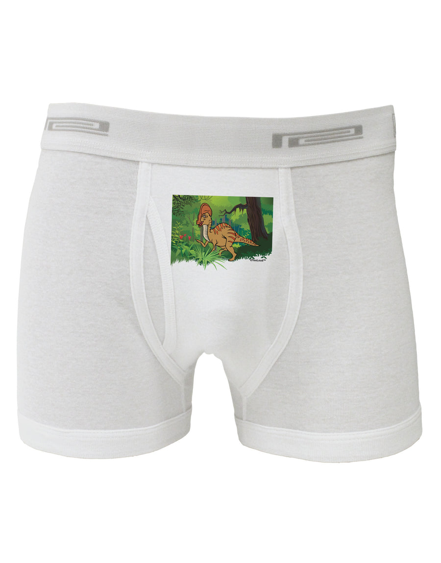 Parasaurolophus Walkeri - Without Name Boxer Briefs-Boxer Briefs-TooLoud-White-Small-Davson Sales