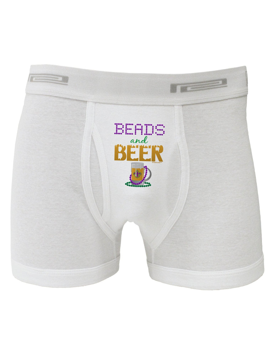 Beads And Beer Boxer Briefs-Boxer Briefs-TooLoud-White-Small-Davson Sales
