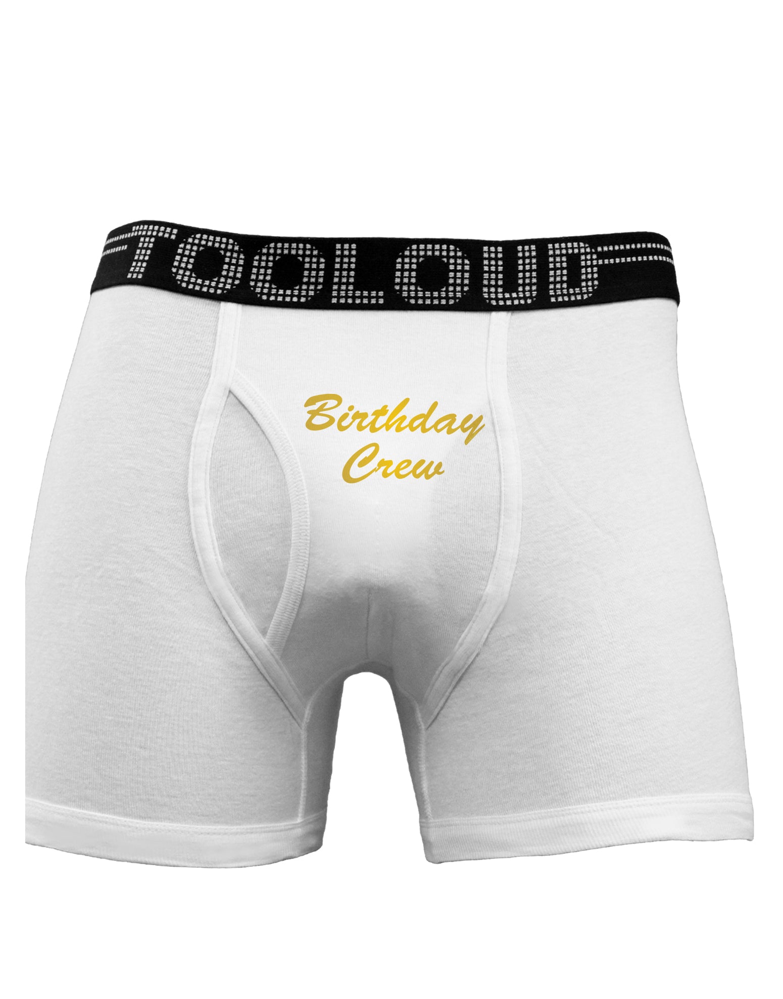 Birthday Crew Text Boxer Briefs by TooLoud-Boxer Briefs-TooLoud-White-Small-Davson Sales