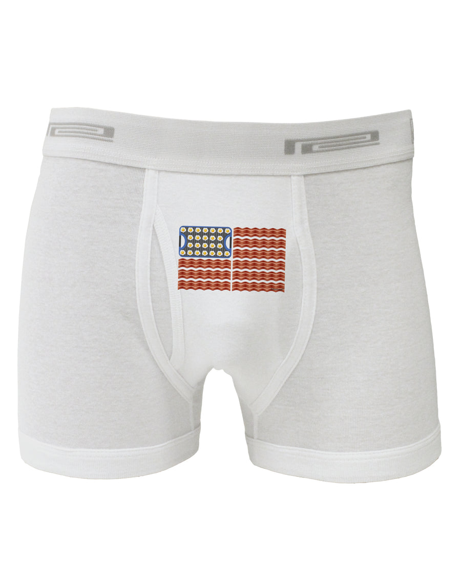 American Breakfast Flag - Bacon and Eggs Boxer Briefs-Boxer Briefs-TooLoud-White-Small-Davson Sales