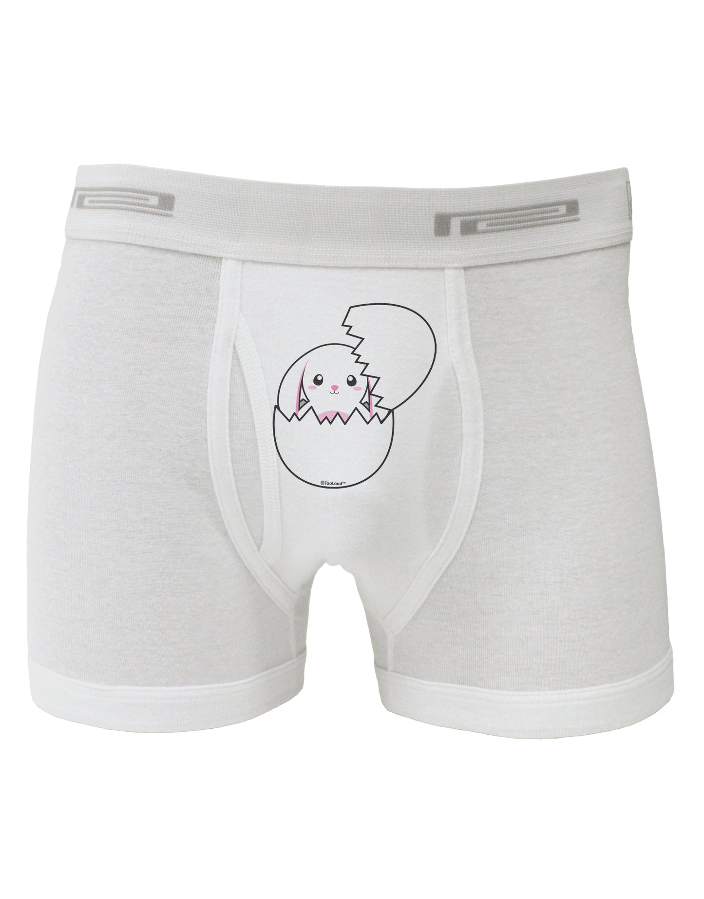 Cute Easter Bunny Hatching Boxer Briefs by TooLoud-Boxer Briefs-TooLoud-White-Small-Davson Sales