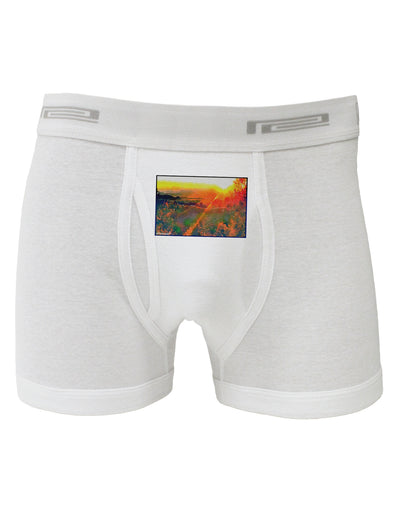 Colorado Sunset Watercolor Boxer Briefs-Boxer Briefs-TooLoud-White-Small-Davson Sales