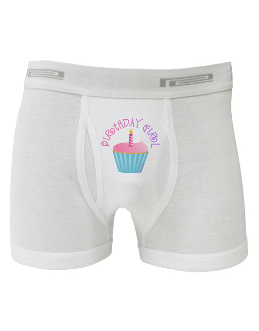 Birthday Girl - Candle Cupcake Boxer Briefs by TooLoud-Boxer Briefs-TooLoud-White-Small-Davson Sales