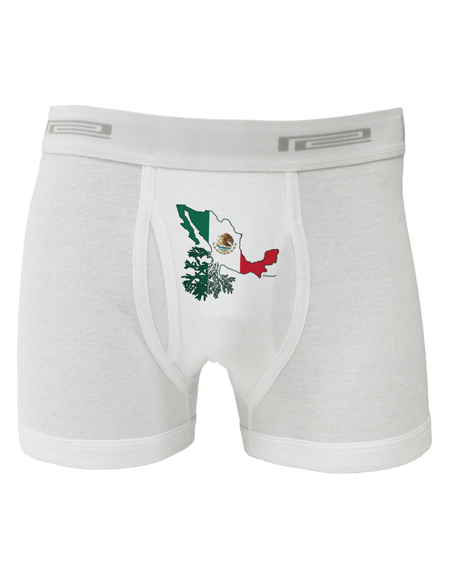 Mexican Roots - Mexico Outline Mexican Flag Boxer Briefs by TooLoud-Boxer Briefs-TooLoud-White-Small-Davson Sales