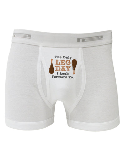 Leg Day - Turkey Leg Boxer Briefs-Boxer Briefs-TooLoud-White-Small-Davson Sales