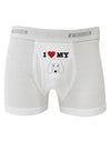 I Heart My - Cute Poodle Dog - White Boxer Briefs by TooLoud-Boxer Briefs-TooLoud-White-Small-Davson Sales