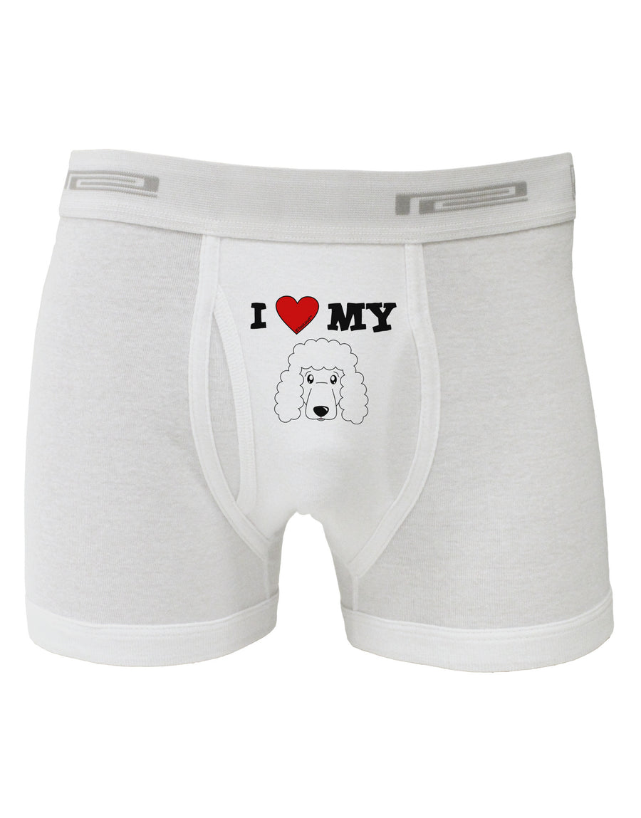 I Heart My - Cute Poodle Dog - White Boxer Briefs by TooLoud-Boxer Briefs-TooLoud-White-Small-Davson Sales