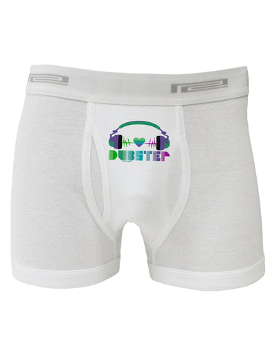 Heart Dubstep Boxer Briefs-Boxer Briefs-TooLoud-White-Small-Davson Sales