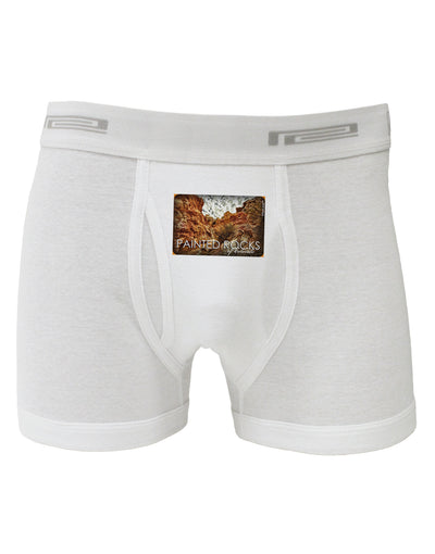 Colorado Painted Rocks Text Boxer Briefs-Boxer Briefs-TooLoud-White-Small-Davson Sales