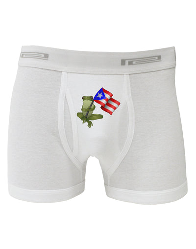 Coqui Holding Flag Boxer Briefs-Boxer Briefs-TooLoud-White-Small-Davson Sales