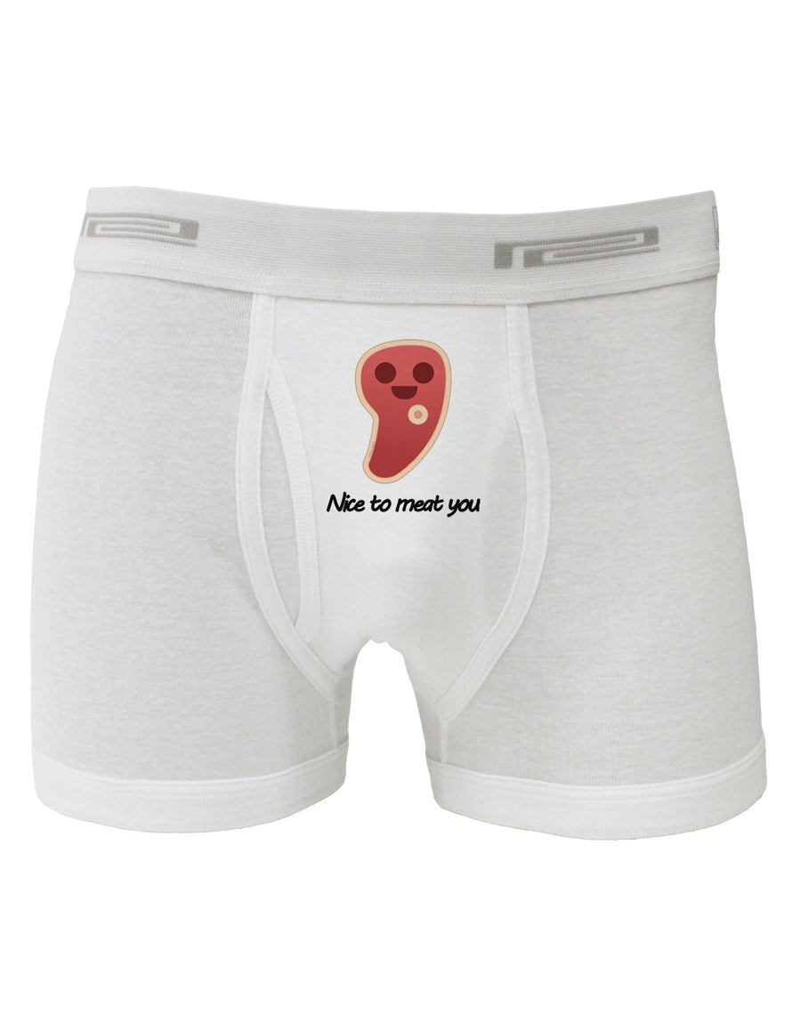 Steak - Nice to Meat You Boxer Briefs-Boxer Briefs-TooLoud-White-Small-Davson Sales