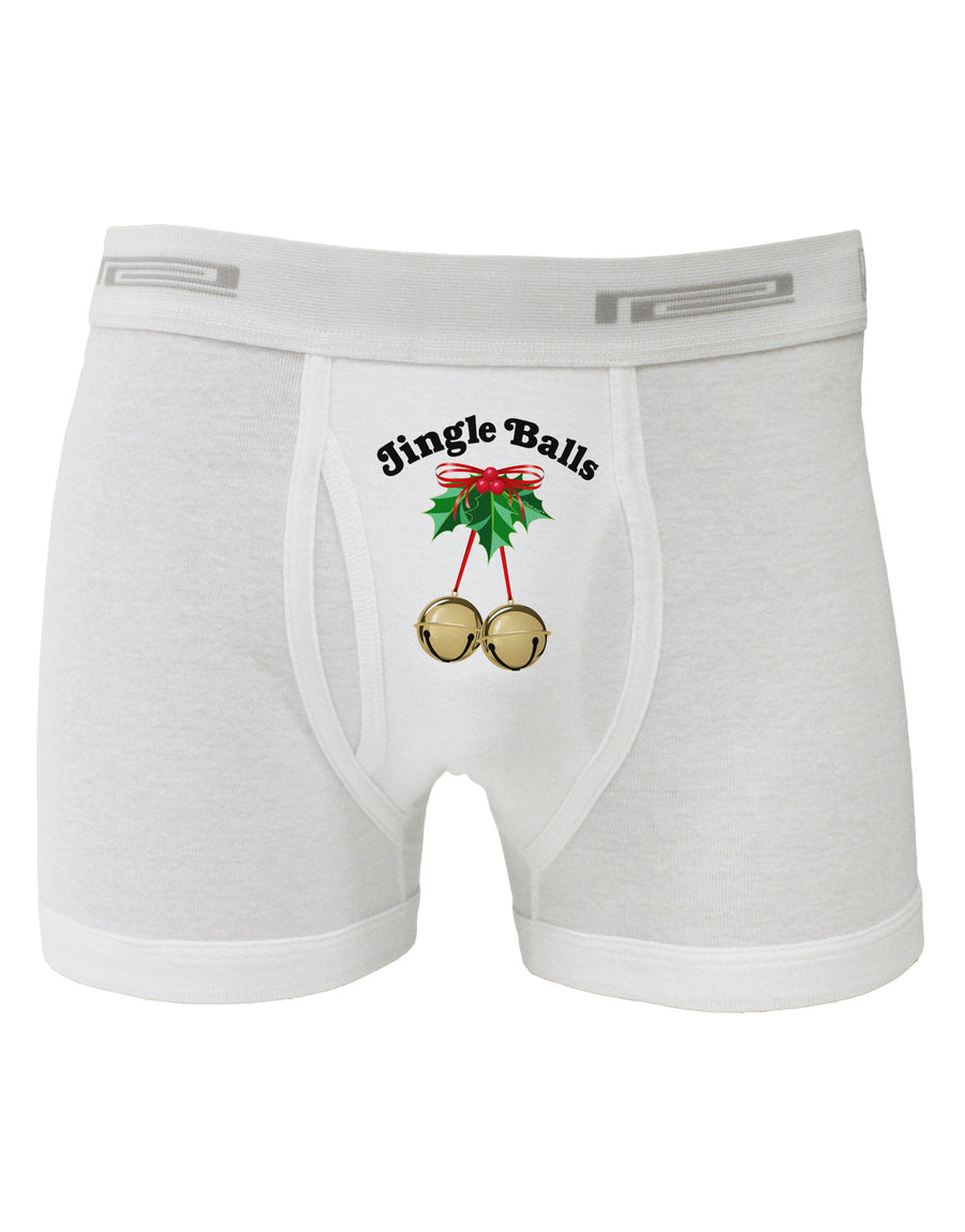 Jingle Balls with Text Boxer Briefs-Boxer Briefs-TooLoud-White-Small-Davson Sales