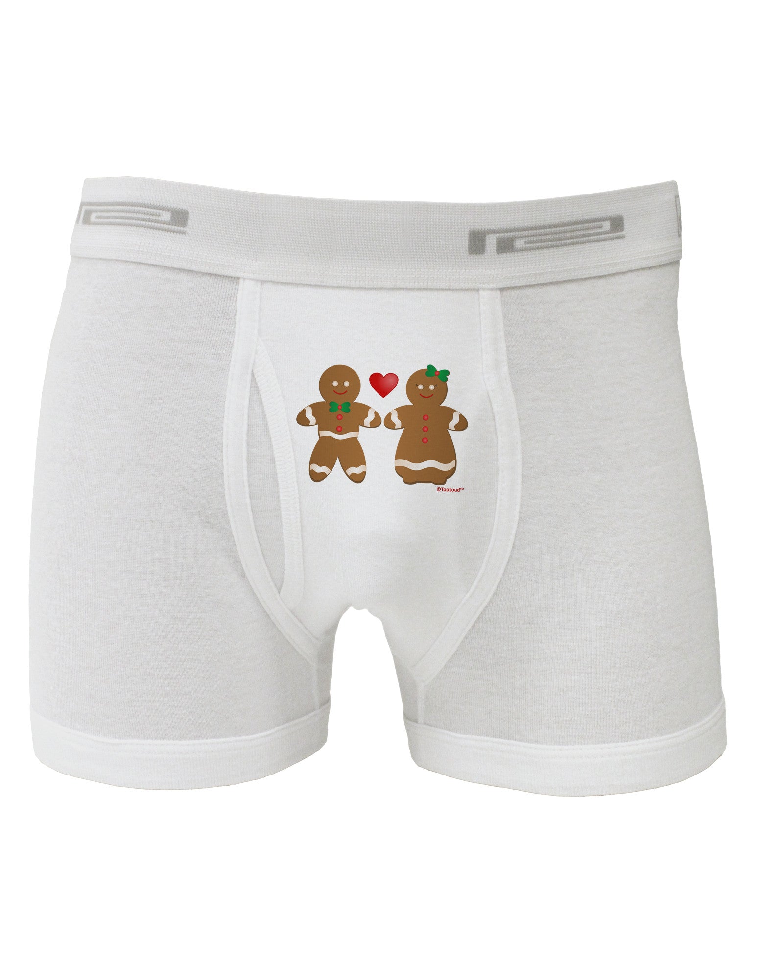 Gingerbread Man and Gingerbread Woman Couple Boxer Briefs by TooLoud-Boxer Briefs-TooLoud-White-Small-Davson Sales