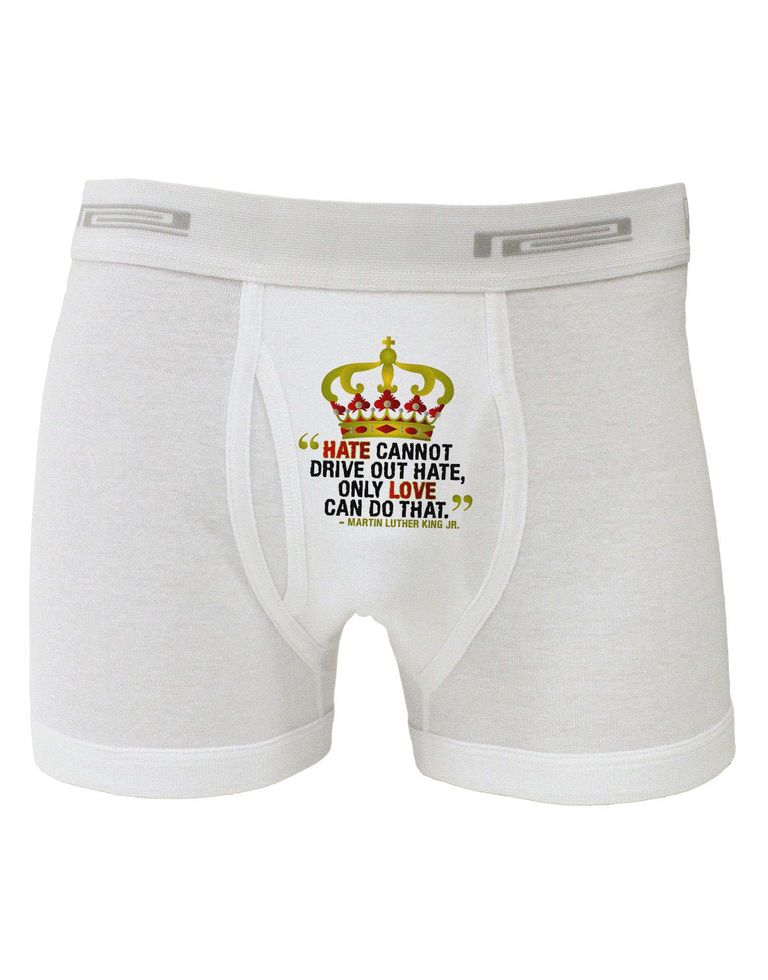 MLK Only Love Quote Boxer Briefs Davson Sales