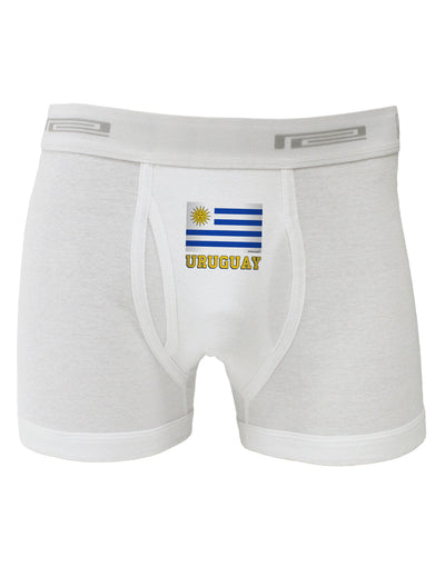 Uruguay Flag Boxer Briefs-Boxer Briefs-TooLoud-White-Small-Davson Sales