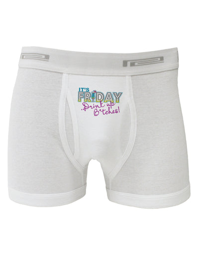 It's Friday - Drink Up Boxer Briefs-Boxer Briefs-TooLoud-White-Small-Davson Sales