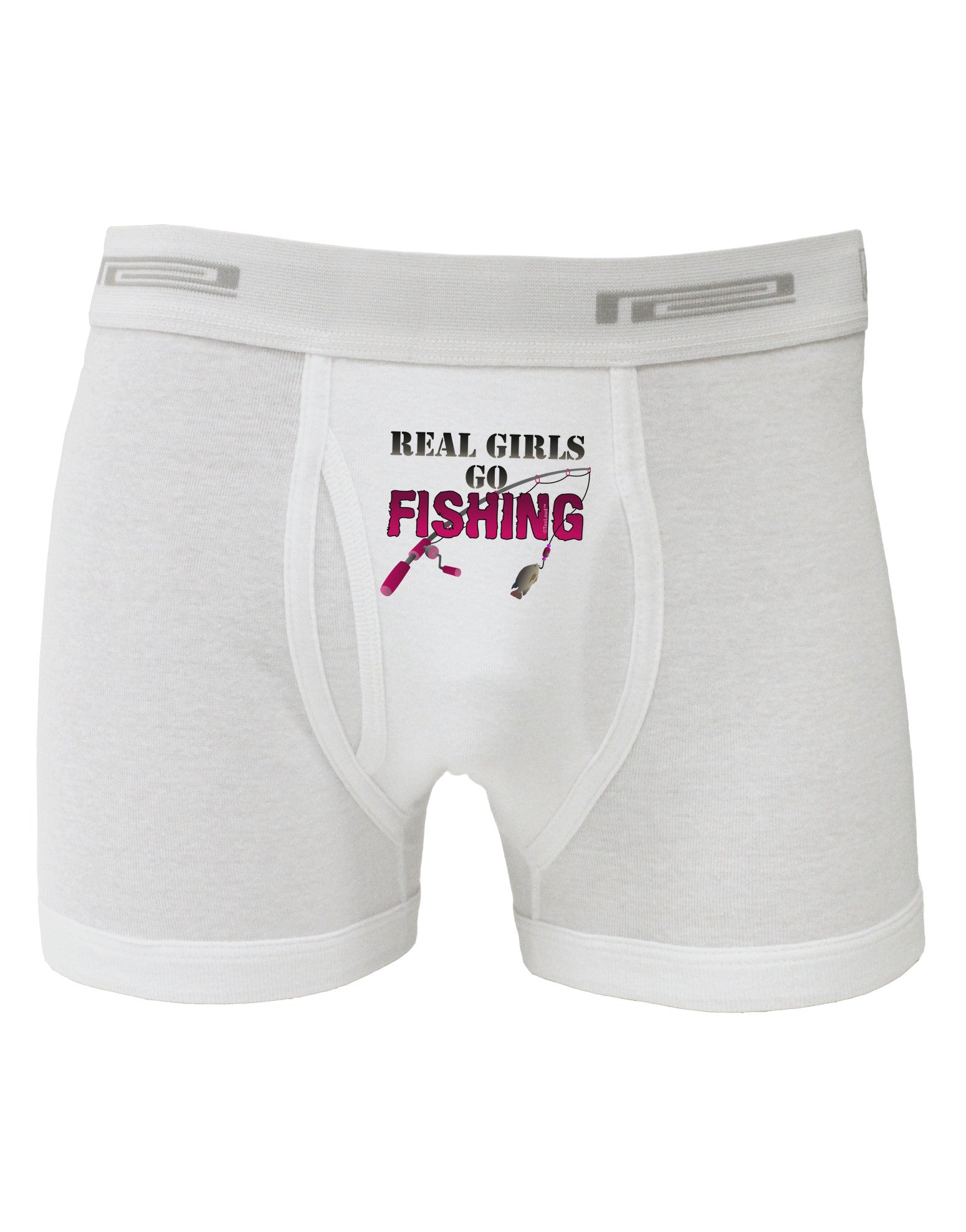 Real Girls Go Fishing Boxer Briefs-Boxer Briefs-TooLoud-White-Small-Davson Sales