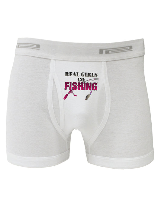 Real Girls Go Fishing Boxer Briefs-Boxer Briefs-TooLoud-White-Small-Davson Sales