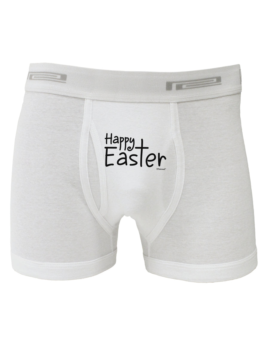 Happy Easter with Cross Boxer Briefs by TooLoud-Boxer Briefs-TooLoud-White-Small-Davson Sales