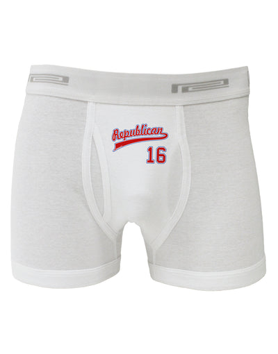 Republican Jersey 16 Boxer Briefs-Boxer Briefs-TooLoud-White-Small-Davson Sales