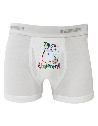 I'm a Unicorn Boxer Briefs-Boxer Briefs-TooLoud-White-Small-Davson Sales