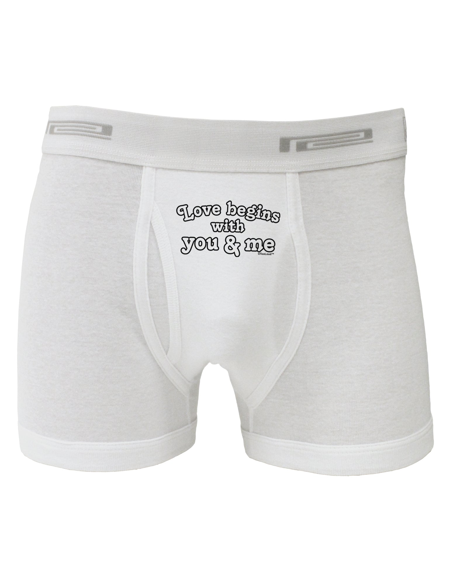 Love Begins With You and Me Boxer Briefs by TooLoud-Boxer Briefs-TooLoud-White-Small-Davson Sales