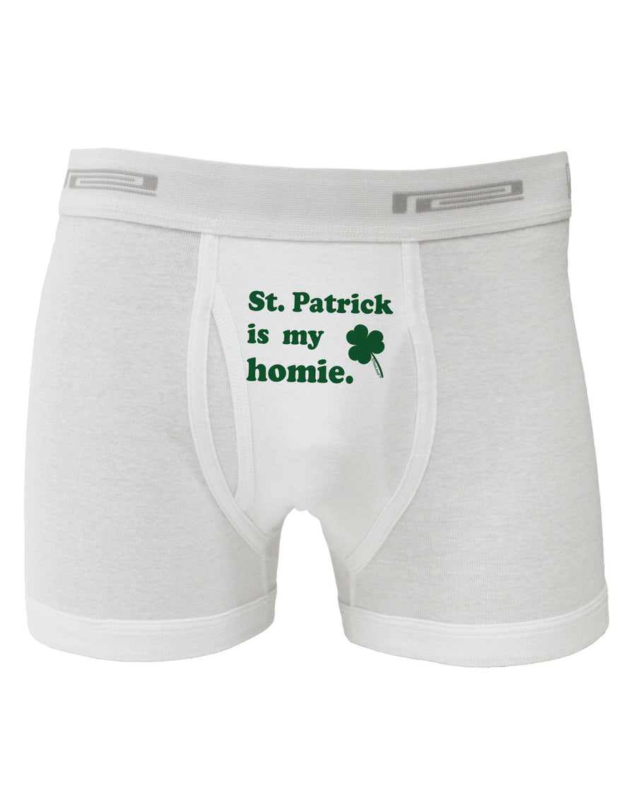 St Patrick is my Homie Boxer Briefs-Boxer Briefs-TooLoud-White-Small-Davson Sales